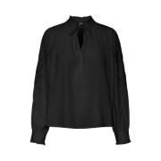 Zwarte LS Top | Freewear Zwart Vero Moda , Black , Dames