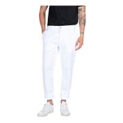 Witte Benni Broek M9722A8366197-120 Replay , White , Heren