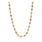 Women's Crystal Kaleidoscope Necklace Nialaya , Yellow , Dames