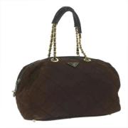 Pre-owned Fabric travel-bags Prada Vintage , Brown , Dames