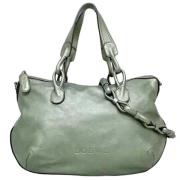 Pre-owned Leather shoulder-bags Loewe Pre-owned , Green , Dames