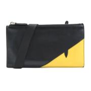 Pre-owned Leather shoulder-bags Fendi Vintage , Black , Dames