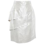 Pre-owned Fabric bottoms Fendi Vintage , White , Unisex