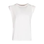 Leighton T-shirt met Unieke Schouderdetails March23 , White , Dames