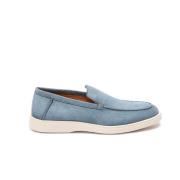 Blauwe Botanist Loafers Santoni , Blue , Heren