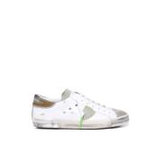 Witte Sneakers met Logo Detail Philippe Model , White , Heren