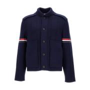 Dubbelzijdige Shawl Kraag Jas Thom Browne , Blue , Heren