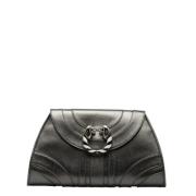 Pre-owned Leather clutches Bvlgari Vintage , Gray , Dames