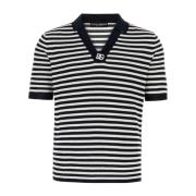 Tweekleurig Polo Shirt Dolce & Gabbana , Black , Heren