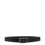 Verstelbare gesp Riem - Effen patroon Emporio Armani , Black , Heren