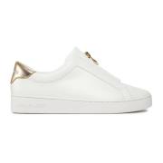 Gouden Keaton Sneakers met Ritssluiting Michael Kors , White , Dames