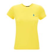 Dames Lemon Gele Polo T-Shirt Ralph Lauren , Yellow , Dames