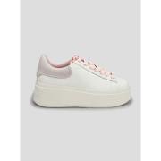 Moby - Blanco, 36 - Witte Leren Sneaker met Dubbele Platform ASH , Whi...