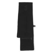 Zwart Gewatteerd Sjaal met Logo Y-3 , Black , Dames