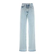Stijlvolle Jeans voor Mannen en Vrouwen Alessandra Rich , Blue , Dames