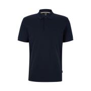 Sporty Pallas Navy Polo Shirt Hugo Boss , Blue , Heren