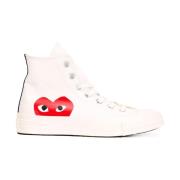 Witte Hoge Chuck Taylor Sneakers Comme des Garçons Play , White , Unis...