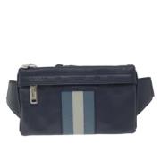 Pre-owned Leather crossbody-bags Bally Pre-owned , Blue , Dames