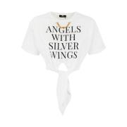Stijlvolle T-Shirt Elisabetta Franchi , White , Dames