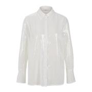 Pailletten Blouse Riani , White , Dames