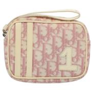 Pre-owned Canvas clutches Dior Vintage , Pink , Dames