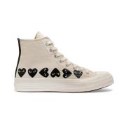 Converse High Chuck Taylor Sneakers Multi Heart Comme des Garçons Play...