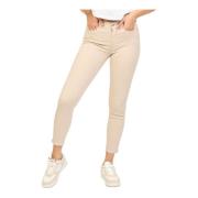 Skinny Push Up Jeans in Lichtblauw Fracomina , Beige , Dames