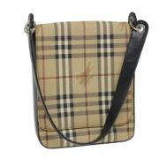 Pre-owned Canvas shoulder-bags Burberry Vintage , Beige , Dames