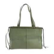 Pre-owned Leather shoulder-bags Loewe Pre-owned , Green , Dames