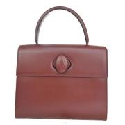 Pre-owned Leather handbags Cartier Vintage , Red , Dames