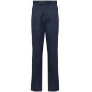 Slim Fit Katoenen Broek Ermenegildo Zegna , Blue , Heren