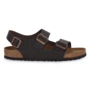 Donkerbruine Milano Sandalen Birkenstock , Brown , Heren