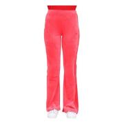 Roze Flared Broek Adidas Originals , Pink , Dames