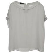 Pre-owned Silk tops Armani Pre-owned , Gray , Dames