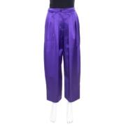 Pre-owned Satin bottoms Armani Pre-owned , Purple , Dames