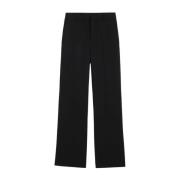 Zwarte Tailored Flared Broek Ami Paris , Black , Dames