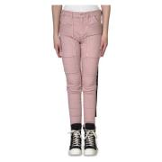 Stijlvolle Overdyed Skinny Jeans Rick Owens , Pink , Dames