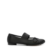 Zwarte platte schoenen voor vrouwen MM6 Maison Margiela , Black , Dame...