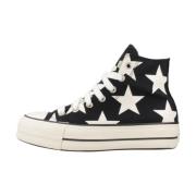 Hoge Top Mode Sneakers Converse , Black , Dames