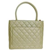 Pre-owned Leather chanel-bags Chanel Vintage , Green , Dames