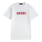 Veelzijdig Wit Katoenen T-Shirt Dsquared2 , White , Heren