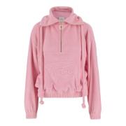 Stijlvolle Sweatshirt met Rits voor Vrouwen Patou , Pink , Dames