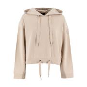 Bamboe Katoenen Hoodie met Verstelbare Capuchon Parajumpers , Beige , ...