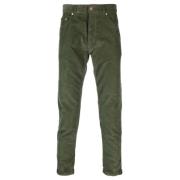 Corduroy Broek - NorHeren Pasvorm Pt01 , Green , Heren