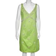 Pre-owned Cotton dresses Moschino Pre-Owned , Green , Dames