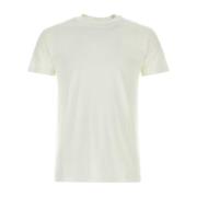 Witte Zijden Blend T-Shirt PT Torino , White , Heren