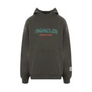 Groene Oversized Hoodie Moncler , Green , Dames