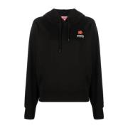 Zwarte hoodie met Boke Flower borduursel Kenzo , Black , Dames