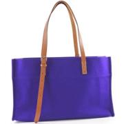 Pre-owned Canvas handbags Hermès Vintage , Purple , Dames