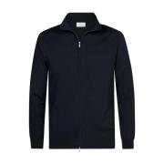 Navy Cardigan met Volledige Rits Profuomo , Blue , Heren